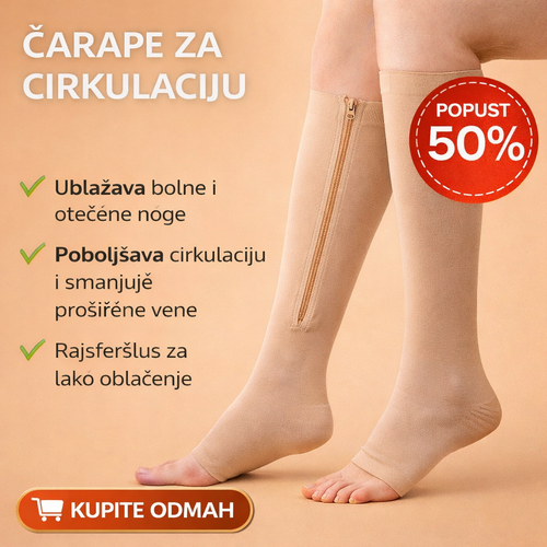 Čarape za cirkulaciju – lakše noge bez otoka i bola