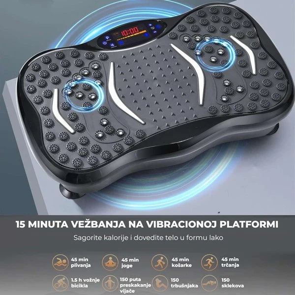 Vibraciona ploča za fitnes i masažu – Brži rezultati bez napornih treninga