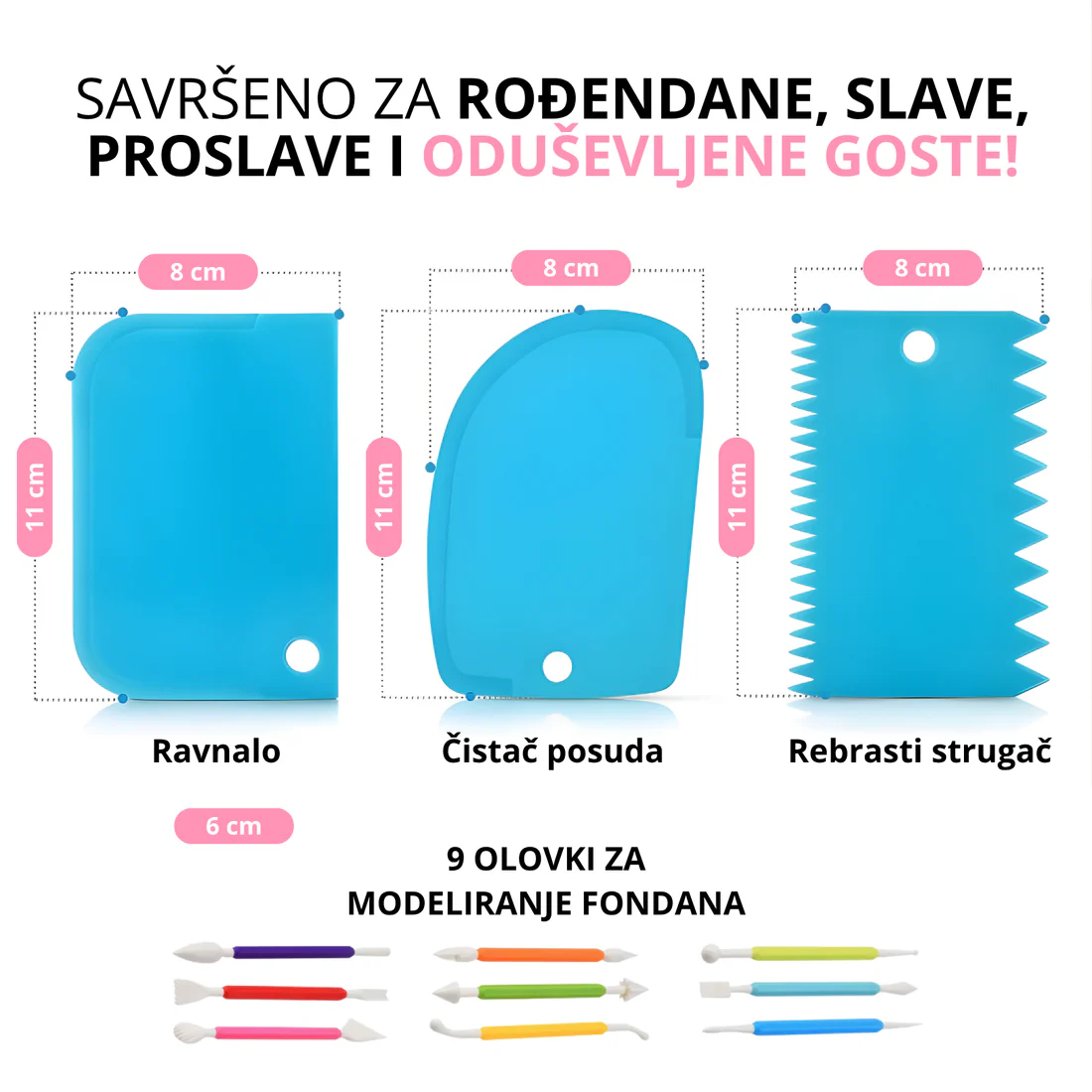 Rudolfov Set za Torte i Kolače – Napravite savršene torte kao iz poslastičarnice