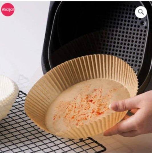 50 KOMADA - Papir Za Pečenje Za AIR Fryer