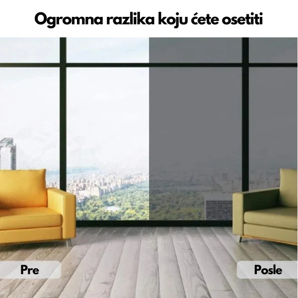 REFLEKTUJUĆA OGLEDALO FOLIJA – ZAŠTITITE SE OD SUNCA I POGLEDA!